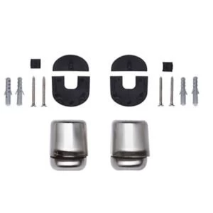 Image of IT Kitchens Matt Silver Nickel effect Steel Shelf bracket