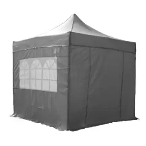 Image of Airwave 2.5m x 2.5m Pop Up Gazebo with Sides - Grey