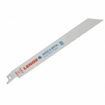 Image of Lenox 10TPI Multi Material Reciprocating Saw Blades 203mm Pack of 5