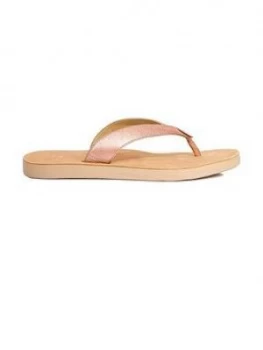 Image of UGG Tawney Metallic Flip Flop Shoes Rose Gold Rose Gold Size 5 Women