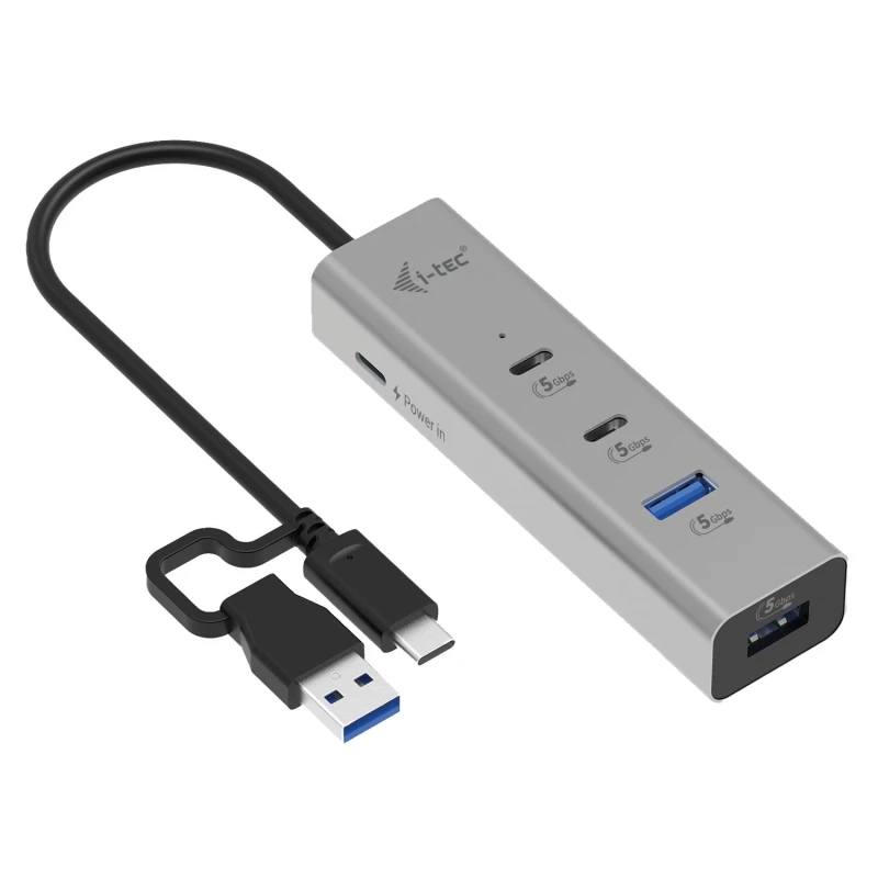 Image of i-tec i-tec Metal Universal Charging HUB 2xUSB-C + 2x USB-A Port + Power Delivery 85W CAHUBMETAL2A2CPD