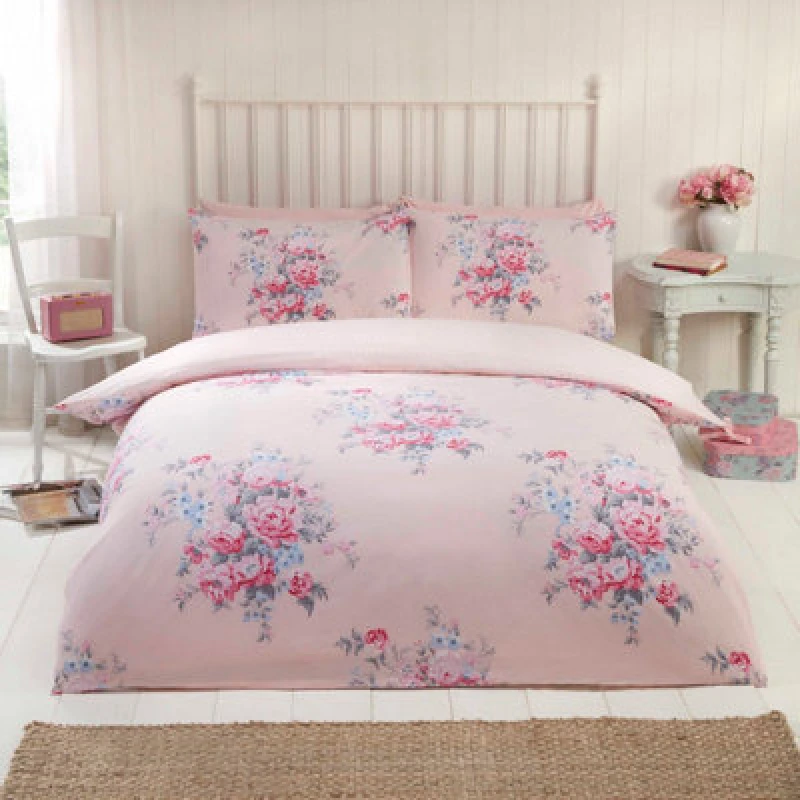 Image of Rapport Home Kate Flannelette Duvet Set With Pillowcase