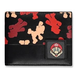 Image of NINTENDO Super Mario Bros. Mario Colour Silhouette All-Over Print Bi-fold Wallet