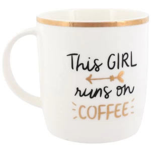 Image of This Girl Runs On Coffee Mug