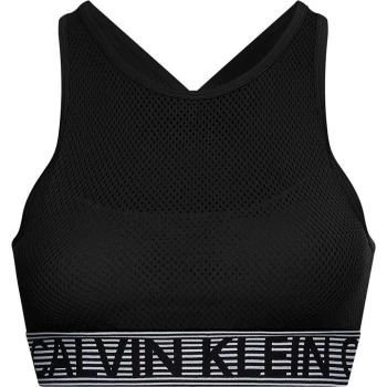 Image of Calvin Klein Performance Tape Bra - Black/White