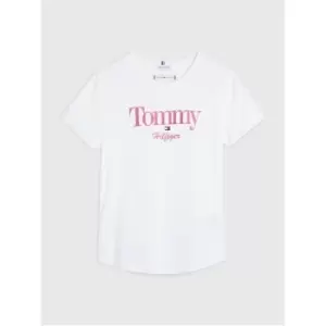 Image of Tommy Hilfiger Tommy Graphic Glitter Tee S/S - White