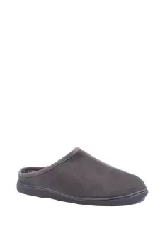 Image of Hush Puppies Grey Ashton Suede Slipper