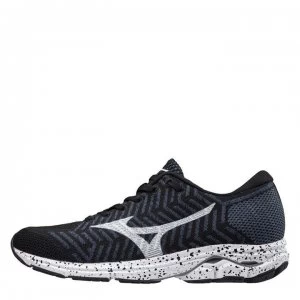 Image of Mizuno WaveKnit R2 Ladies Running Shoes - Black/White/Blu