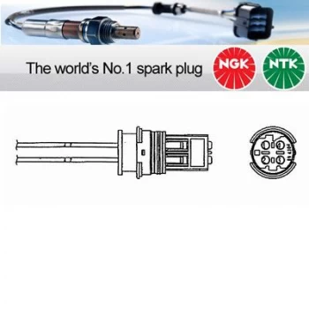 Image of 1x NGK NTK Oxygen O2 Lambda Sensor OZA660-EE22 OZA660EE22 (5720)