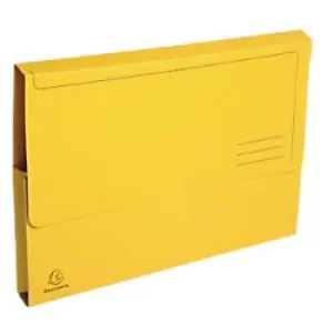 Image of Exacompta Document Wallet A4 290gsm Yellow Pack of 100