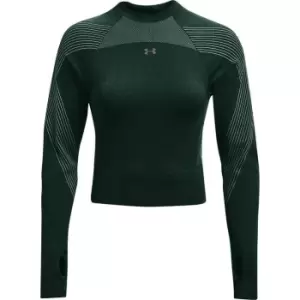 Image of Under Armour Armour Rush Seamless Top Womens - Green
