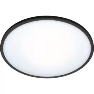 Image of WiZ Smart LED SuperSlim Ceiling Light 1500lm Tunable White in Black Metal/Plastic