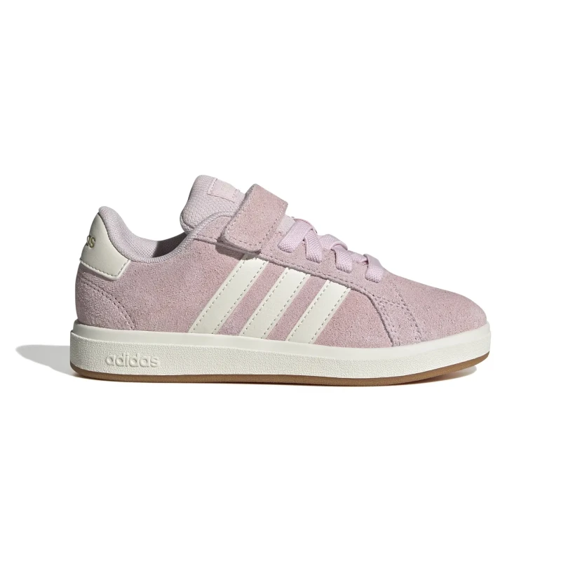 Image of adidas Grand Court Noughties Trainers Childrens - Pink Pink 2
