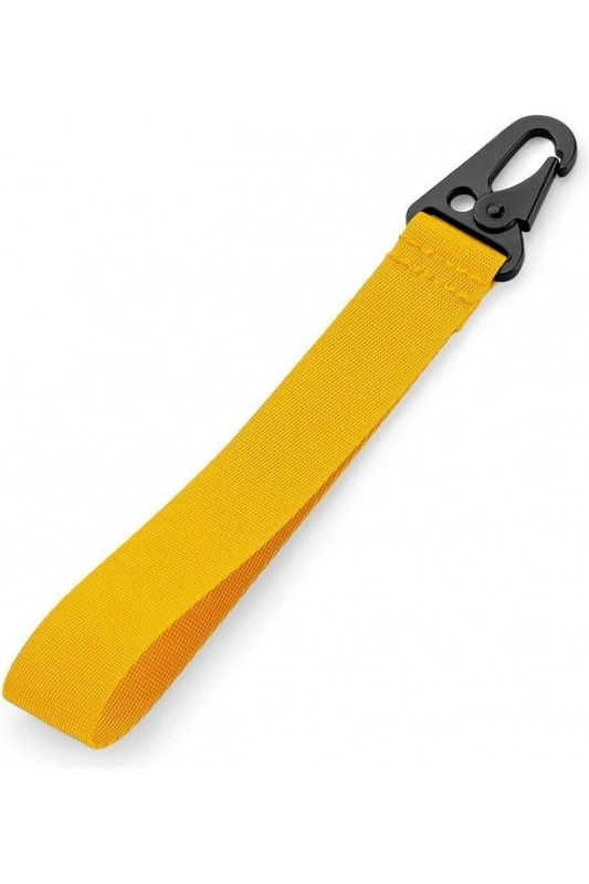 Image of Bagbase Brandable Key Clip in Yellow Yellow Unisex One Size