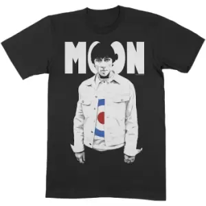 Image of Keith Moon - Moon Target Unisex Medium T-Shirt - Black