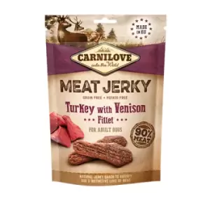 Image of Carnilove Turkey with Venison Jerky Fillet Dog Treat 100g