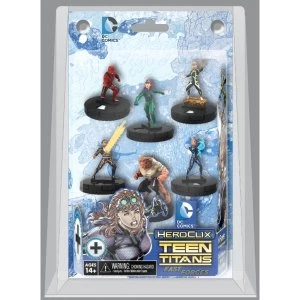 Image of DC Heroclix Teen Titans Fast Forces Pack Of 6