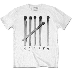 Image of While She Sleeps - Matches Unisex XX-Large T-Shirt - White