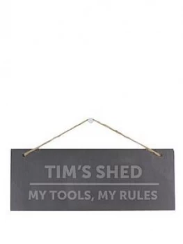 Image of Personalised Slate Shed Sign