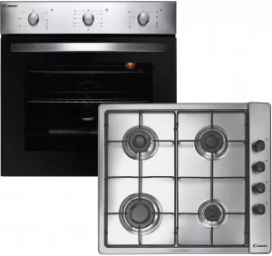 Image of Candy COGHP60X 4 Burner Gas Hob Electric Single Oven