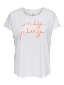 Image of ONLY Loose Fitted Training Top Women White