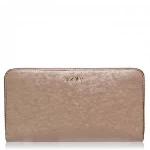 Image of DKNY Sutton Large Zip Around Purse - Dune DUN