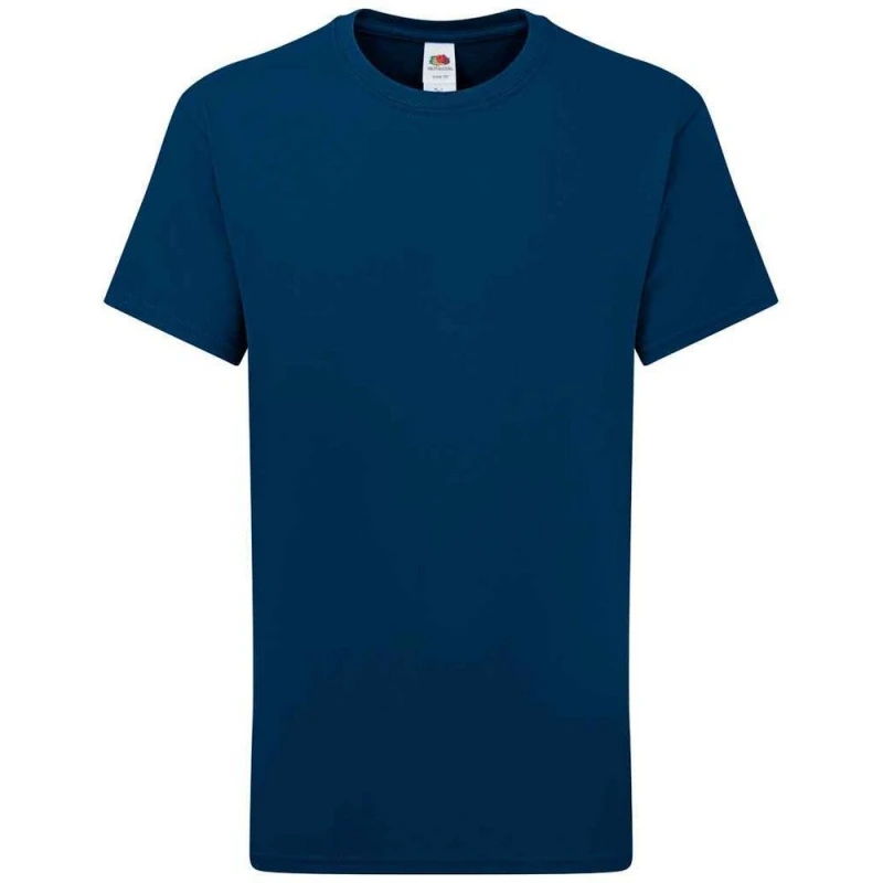 Image of Fruit of the Loom Iconic 195 Premium T-Shirt in Royal Size: 12-13 Years Royal Unisex 12-13 Years