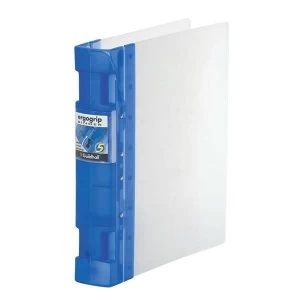 Image of Guildhall GLX Ergogrip Binder Capacity 400 Sheets 4x 2 Prong 55mm A4 Frost Cobalt Blue Pack of 2