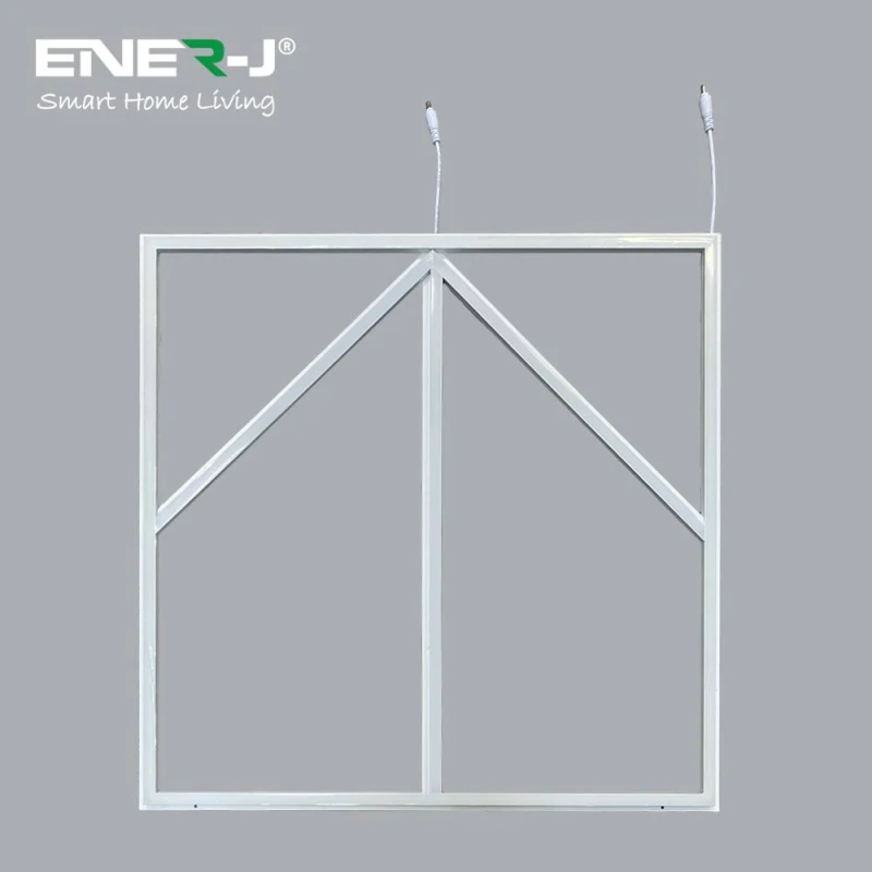 Image of ENER-J Pack of 4 60x60cm LED Frame Light with Blue Arrow Design 40W Cool Whit in White Size: 60x60cm White Unisex 60x60 cm