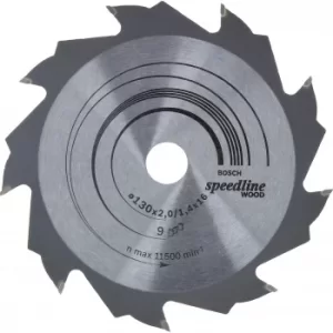 Image of Bosch Speedline Wood Cutting Saw Blade 130mm 9T 16mm