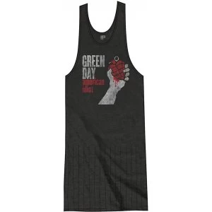 Image of Green Day American Idiot Vintage with Tassels Ladies Medium T-Shirt Dress