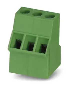 Image of Phoenix Contact FRONT 2.5-V/SA 5/ 3 3-pin PCB Terminal Block, 5mm Pitch