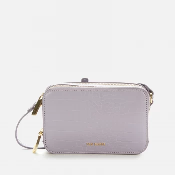 Image of Ted Baker Womens Stina Double Zip Mini Camera Bag - Grey