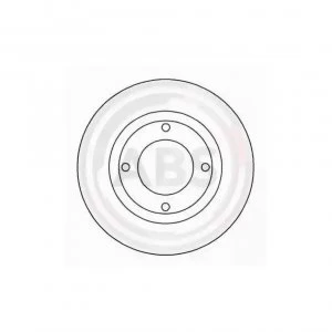 Image of Front Pair (2x) of Brake Disc A.B.S. 16133