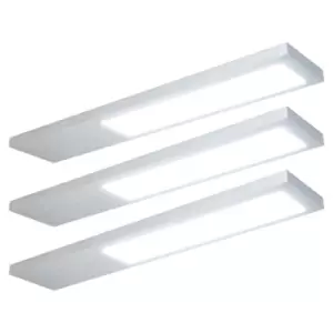 Image of NxtGen Alabama Aluminium LED Under Cabinet Light 4W (3 Pack) Daylight