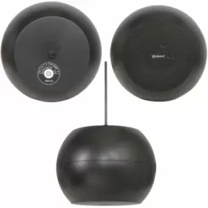 Image of Loops - 5' 20w Black Hanging Suspended Pendant Ceiling Speaker 100v & 8ohm Background