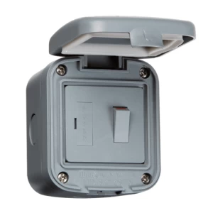 Image of KnightsBridge 13A Switched Fused Spur Unit IP66 Weatherproof Outdoor