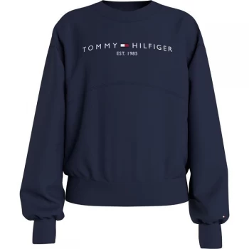 Image of Tommy Hilfiger Essential Balloon Sleeve Sweatshirt - Navy C87
