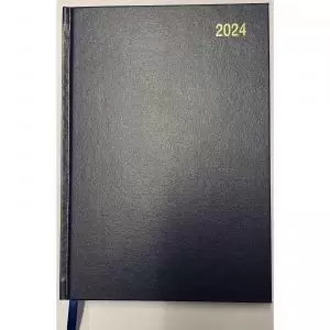 Image of ValueX Diary A4 Day To Page Appointment 2024 Blue - OFFICEA41A Blue
