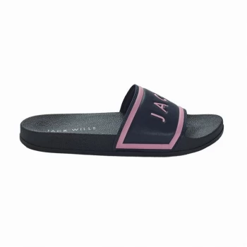 Image of Jack Wills Logo Sliders - Navy