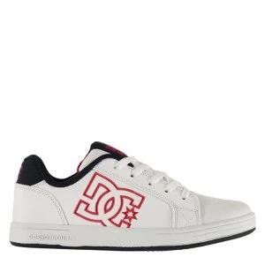 Image of DC Serial Gaffik Junior Boys Trainers - NVY RED XWRB