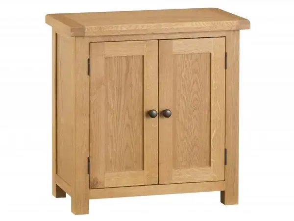 Image of Kenmore Waverley Oak 2 Door Compact Sideboard Assembled