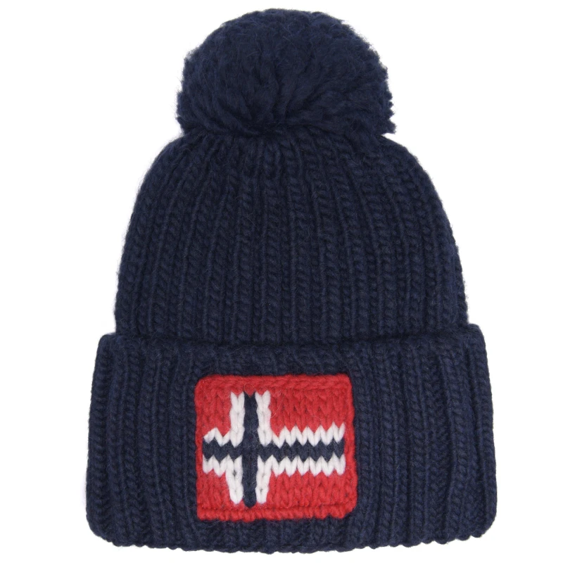 Image of Napapijri Semiury Beanie Hat Adults Navy unisex One Size