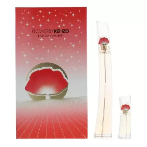 Image of Kenzo Flower by Kenzo Eau de Lumiere Gift Set 100ml Eau de Toilette + 15ml Eau de Toilette