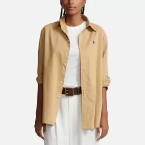 Image of Polo Ralph Lauren Womens Long Sleeve Blouse - Camel - XS