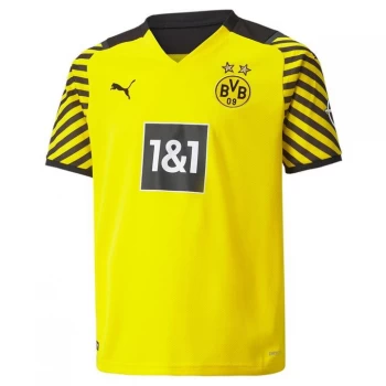 Image of Puma Borussia Dortmund Home Shirt 2021 2022 Junior - Yellow/Black