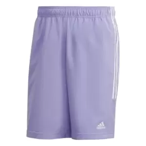 Image of adidas Mens 3-Stripes Shorts - Purple