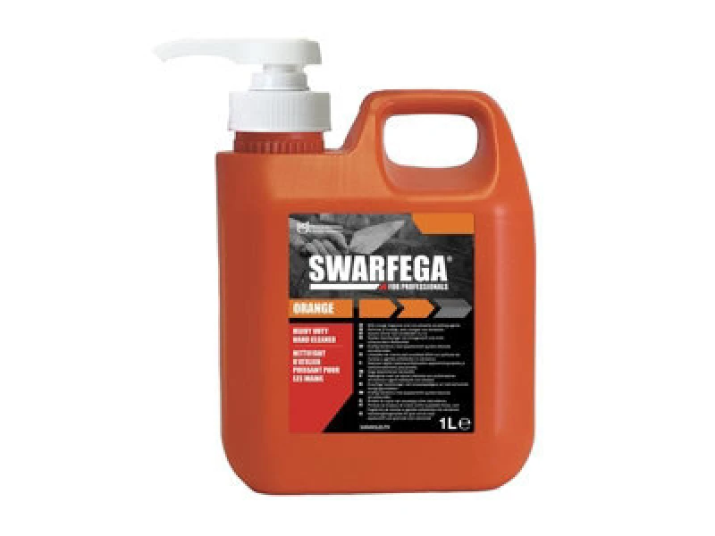Image of Swarfega Heavy Duty Hand Cleaner Orange 1 Litre SOR1LMPSGL SWF72424 SWF72424