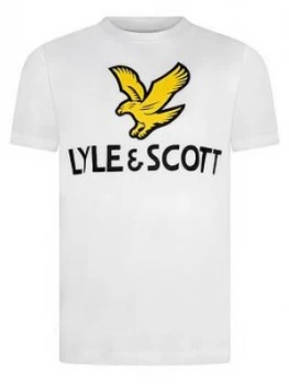 Image of Lyle & Scott Boys Short Sleeve Eagle Logo T-Shirt - White