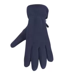 Image of Result Unisex Active Anti Pilling Thermal Fleece Gloves (M) (Navy Blue)